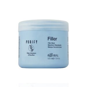 FILLER Kosmeceutinė kaukė su hialiuronu ir keratinu, trapiems, lūžinėjantiems plaukams, 500 ml
