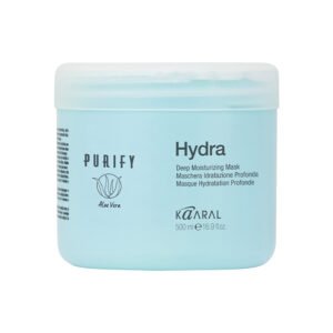PURIFY HYDRA kaukė - itin maitinanti ir drėkinanti, sausiems pažeistiems plaukams su bičių pieneliu, alijošiumi, sezamu, 500 ml
