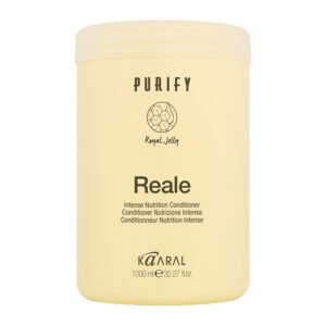 PURIFY REALE Kondicionierius su bičių motinėlių pieneliu dažytiems, pažeistiems silpniems plaukams, 1000 ml