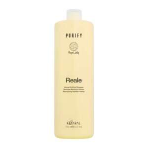 PURIFY REALE Šampūnas dažytiems, pažeistiems plaukams (su bičių motinėlių pieneliu, be sulfatų, be parabenų), 1000 ml