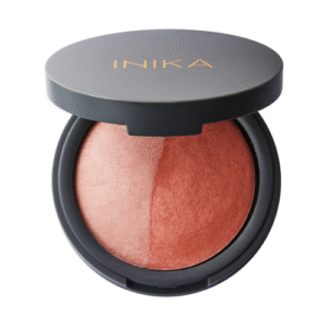 INIKA ORGANIC BURNT PEACH Kompaktiniai mineraliniai skaistalai duo, 6.5 g