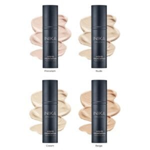INIKA ORGANIC LIQUID FOUNDATION - CREAM Skystas makiažo pagrindas, 30 ml