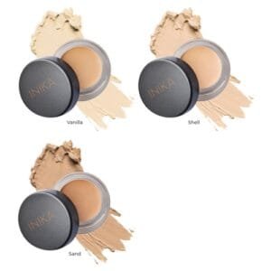 INIKA ORGANIC FULL COVERAGE CONCEALER SHELL Stipraus maskavimo priemonė, 3.5 g