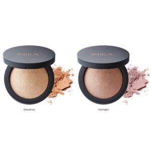 INIKA ORGANIC DEWDROP Švytėjimo suteikianti kompaktinė pudra, 8 g