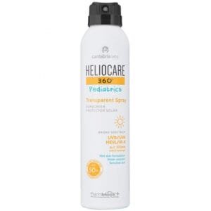 HELIOCARE 360 PEDIATRICS TRANSPARENT SPRAY SPF50+ Purškiama apsauginė priemonė vaikams SPF50+, 200 ml